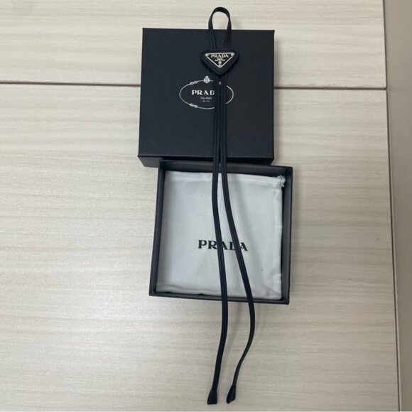Prada Saffiano Leather Bolo Tie Unisex - Picture 3 of 6